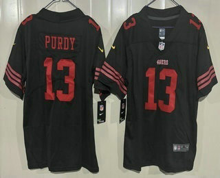 Youth San Francisco 49ers #13 Brock Purdy Limited Black Vapor Jersey