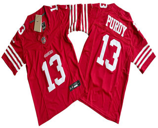 Youth San Francisco 49ers #13 Brock Purdy Limited Red FUSE Vapor Jersey