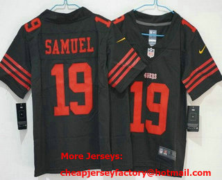 Youth San Francisco 49ers #19 Deebo Samuel Limited Black Vapor Jersey