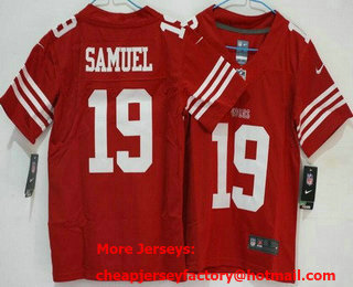 Youth San Francisco 49ers #19 Deebo Samuel Limited Red Vapor Jersey
