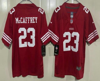 Youth San Francisco 49ers #23 Christian McCaffrey Limited Red Vapor Jersey