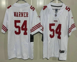 Youth San Francisco 49ers #54 Fred Warner Limited White Vapor Jersey