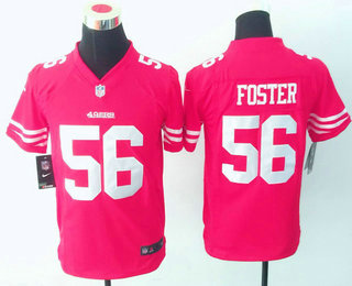 Youth San Francisco 49ers #56 Reuben Foster Red Team Color Stitched NFL Nike Game Jersey