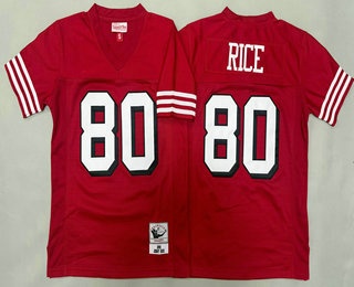 Youth San Francisco 49ers #80 Jerry Rice Red Alternate 1994 Throwback Jersey