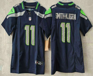 Youth Seattle Seahawks #11 Jaxon Smith Njigba Limited FUSE Navy Vapor Jersey