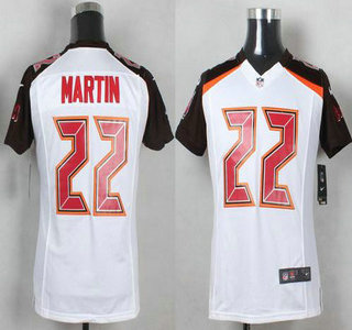 Youth Tampa Bay Buccaneers #22 Doug Martin White Road NFL Nike Game Jersey