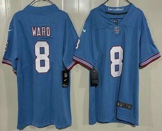 Youth Tennessee Titans #8 Will Levis Limited Blue Throwback Vapor Jersey
