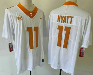 Youth Tennessee Volunteers #11 Jalin Hyatt White 2022 Vapor Untouchable Limited Stitched Nike Jersey