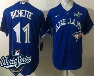 Youth Toronto Blue Jays #11 Bo Bichette Royal 2025 World Series Cool Base Jersey