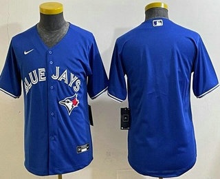 Youth Toronto Blue Jays Blank Blue Cool Base Jersey