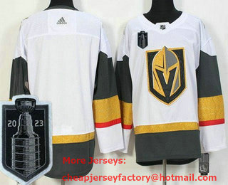 Youth Vegas Golden Knights Blank White 2023 Stanley Cup Final Authentic Jersey