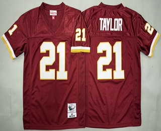 Youth Washington Redskins #21 Sean Taylor Red 2007 Throwback Jersey